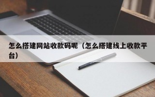 怎么搭建网站收款码呢（怎么搭建线上收款平台）